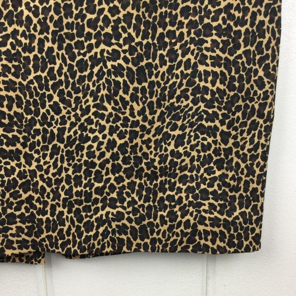 J. Crew Leopard Beige Pencil Skirt, Lined, Career Piece, Size 4 - Picture 5 of 12